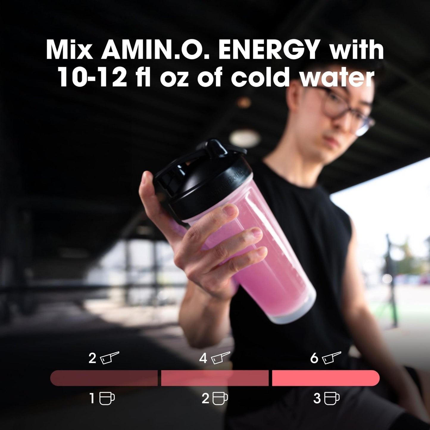 Optimum Nutrition Amino Energy Powder Plus Focus, with BCAA, Electrolytes, and Caffeine, Strawberry Burst, 65 Servings - Maple Wellness Supplements