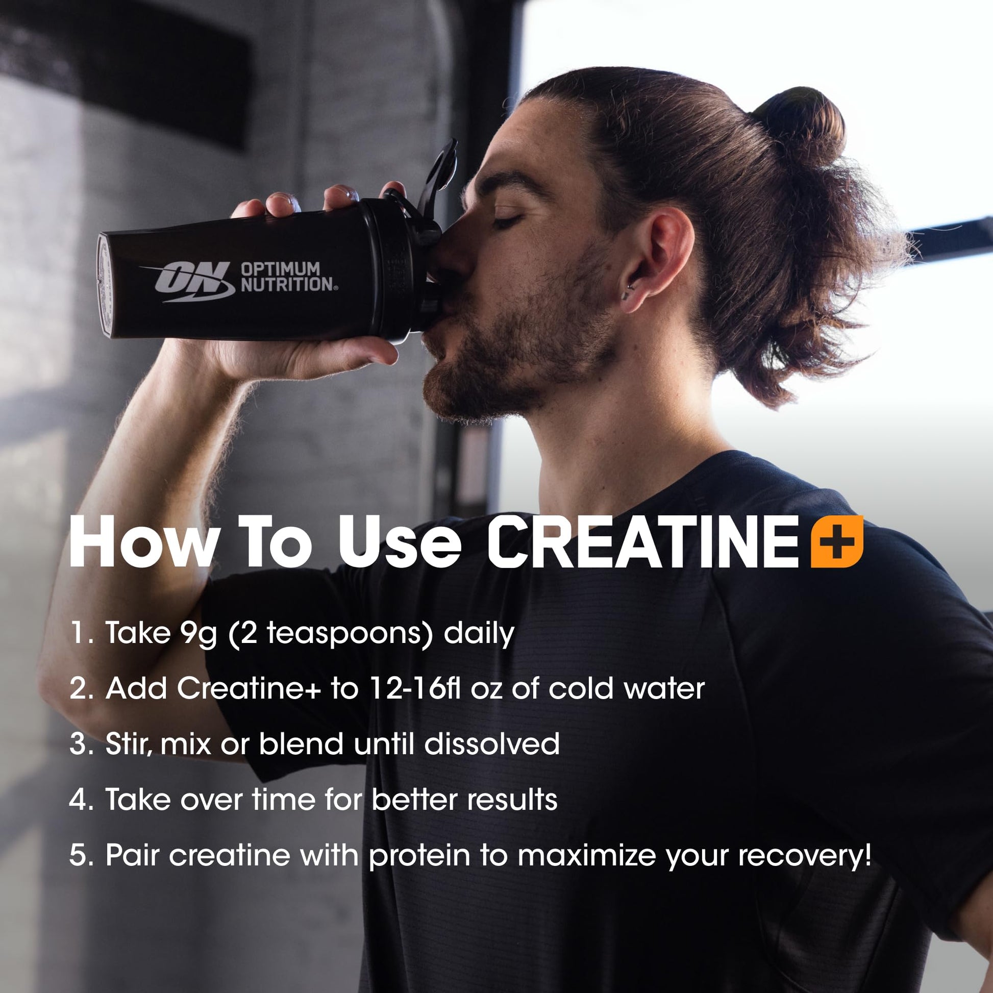 Optimum Nutrition Creatine Monohydrate Plus Powder, Orange Passionfruit Flavored Creatine Performance Blend With Electrolytes for Hydration, Added Vitamins, 40 Servings, 360 Grams (Packaging May Vary) - Maple Wellness Supplements