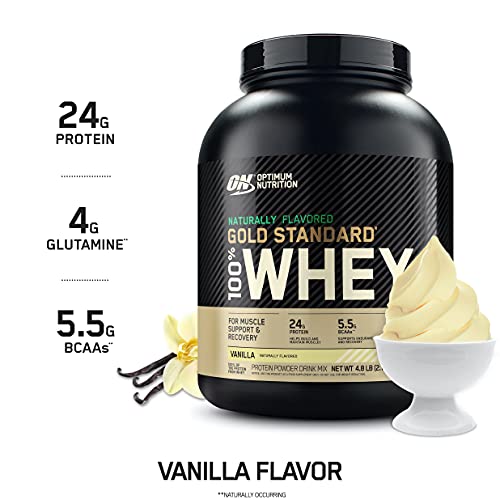 Optimum Nutrition Gold Standard 100% Whey Protein Powder 4.8 (Packaging May Vary) - Maple Wellness Supplements