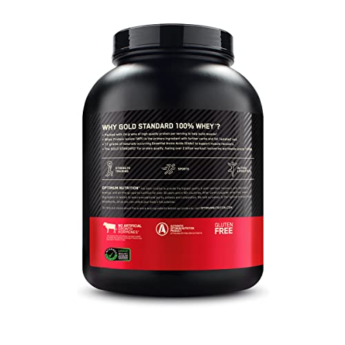 Optimum Nutrition Gold Standard 100% Whey Protein Powder, Banana Cream, 5 Pound - Maple Wellness Supplements