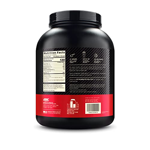 Optimum Nutrition Gold Standard 100% Whey Protein Powder, Banana Cream, 5 Pound - Maple Wellness Supplements