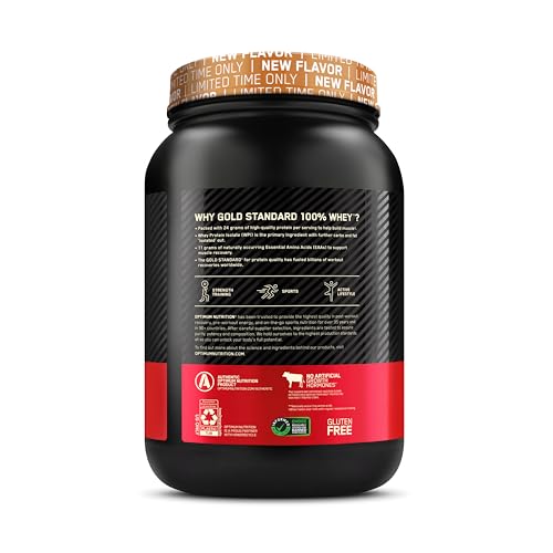 Optimum Nutrition Gold Standard 100% Whey Protein Powder, Cinnamon Roll, 2 Pound - Maple Wellness Supplements