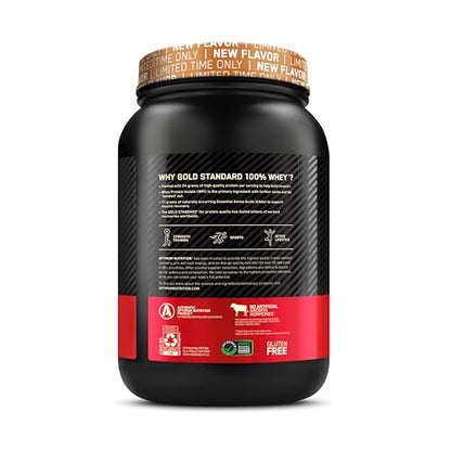 Optimum Nutrition Gold Standard 100% Whey Protein Powder, Cinnamon Roll, 2 Pound - Maple Wellness Supplements