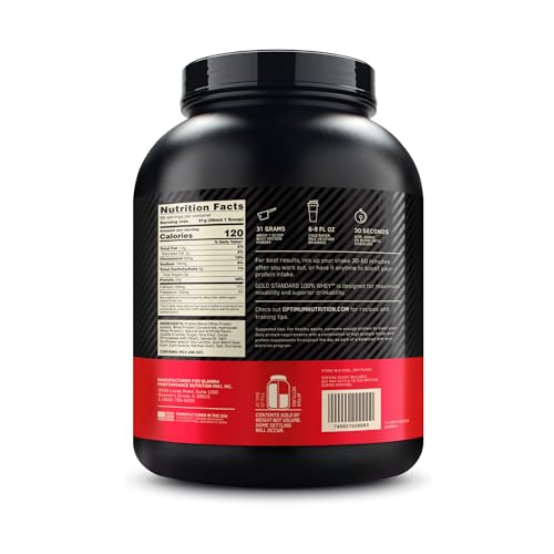 Optimum Nutrition Gold Standard 100% Whey Protein Powder, Cookies & Cream, 5 Pound - Maple Wellness Supplements