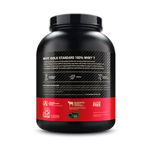 Optimum Nutrition Gold Standard 100% Whey Protein Powder, Cookies & Cream, 5 Pound - Maple Wellness Supplements