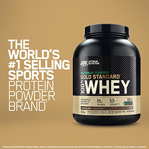 Optimum Nutrition Gold Standard 100% Whey Protein Powder, Naturally Flavored Strawberry - Maple Wellness Supplements