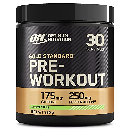 Optimum Nutrition Gold Standard Pre Workout Green Apple Flavoured Powder, 330g - Maple Wellness Supplements