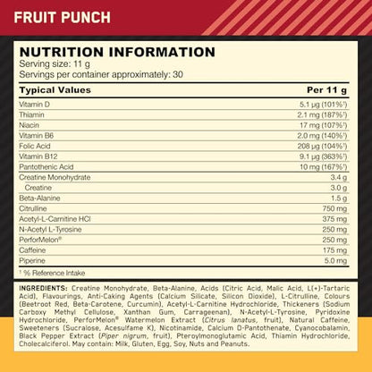 Optimum Nutrition Gold Standard Pre Workout Powder, Energy Drink with Creatine Monohy - Maple Wellness Supplements