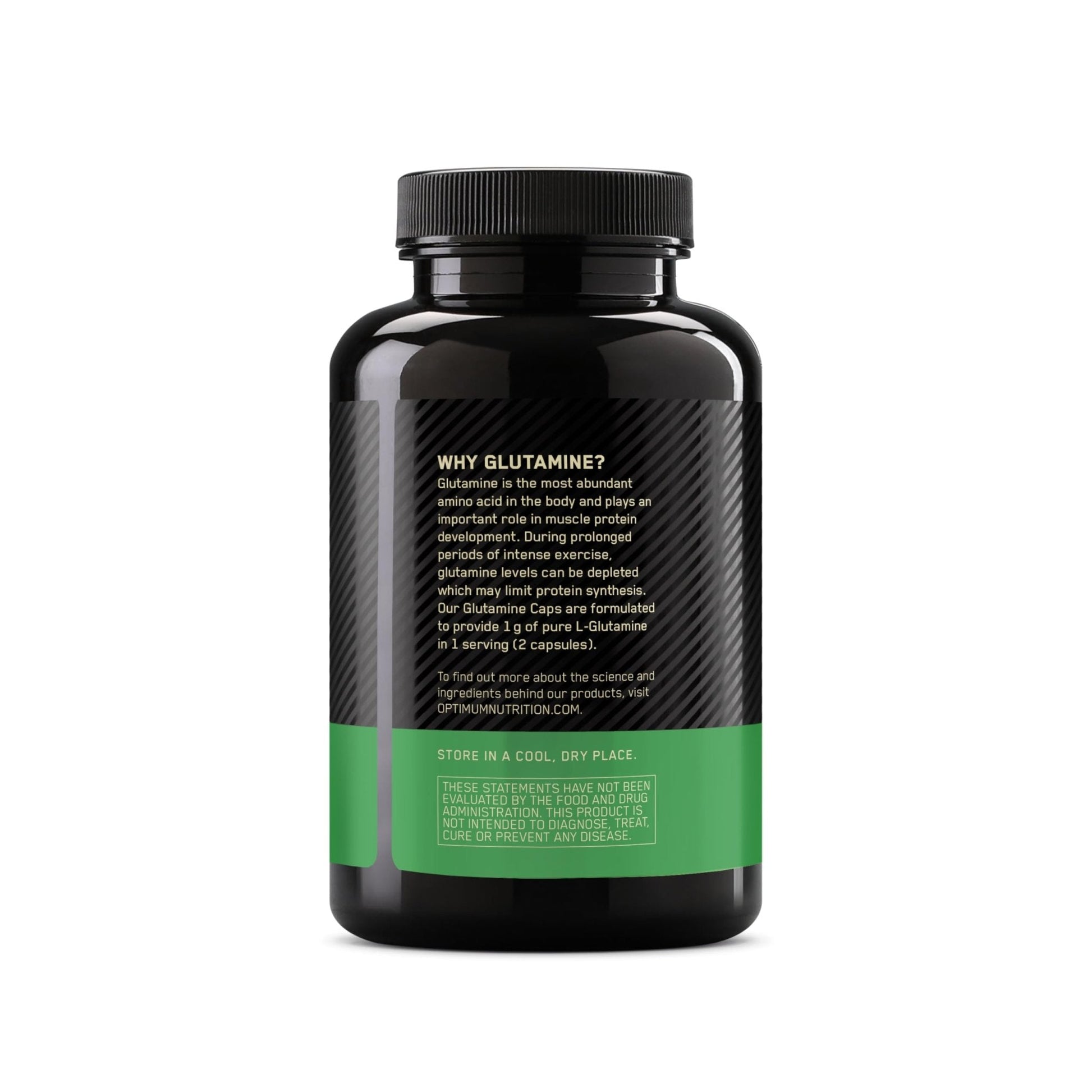 Optimum Nutrition L-Glutamine Muscle Recovery Capsules, 1000mg, 240 Count (Package May Vary) - Maple Wellness Supplements