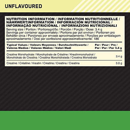 Optimum Nutrition Micronised Creatine Powder, 100% Pure Creatine Monohydrate Powder - Maple Wellness Supplements