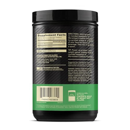 Optimum Nutrition Micronized Creatine Monohydrate Powder, Unflavored, 120 Servings, 600 Grams (Packaging May Vary) - Maple Wellness Supplements