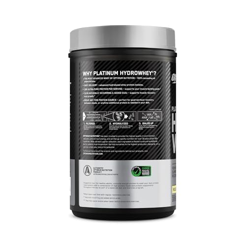 Optimum Nutrition Platinum Hydrowhey Protein Powder, 100% Hydrolyzed Whey Protein - Maple Wellness Supplements