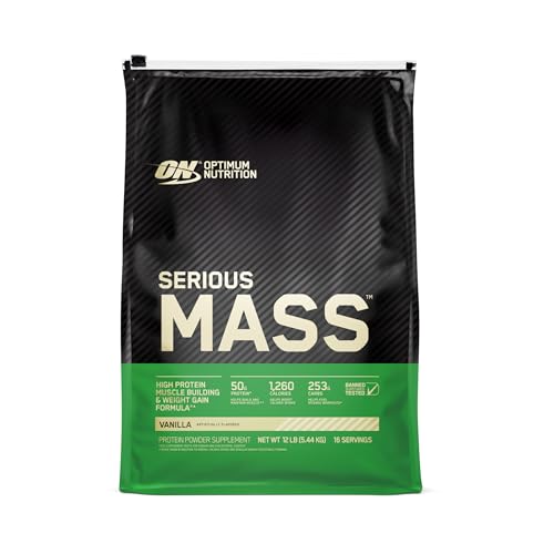 Optimum Nutrition Serious Mass Weight Gainer Protein Powder Vitamin C Zinc and Vitamin - Maple Wellness Supplements