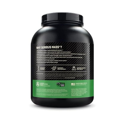 Optimum Nutrition Serious Mass, Weight Gainer Protein Powder with Creatine, Added - Maple Wellness Supplements
