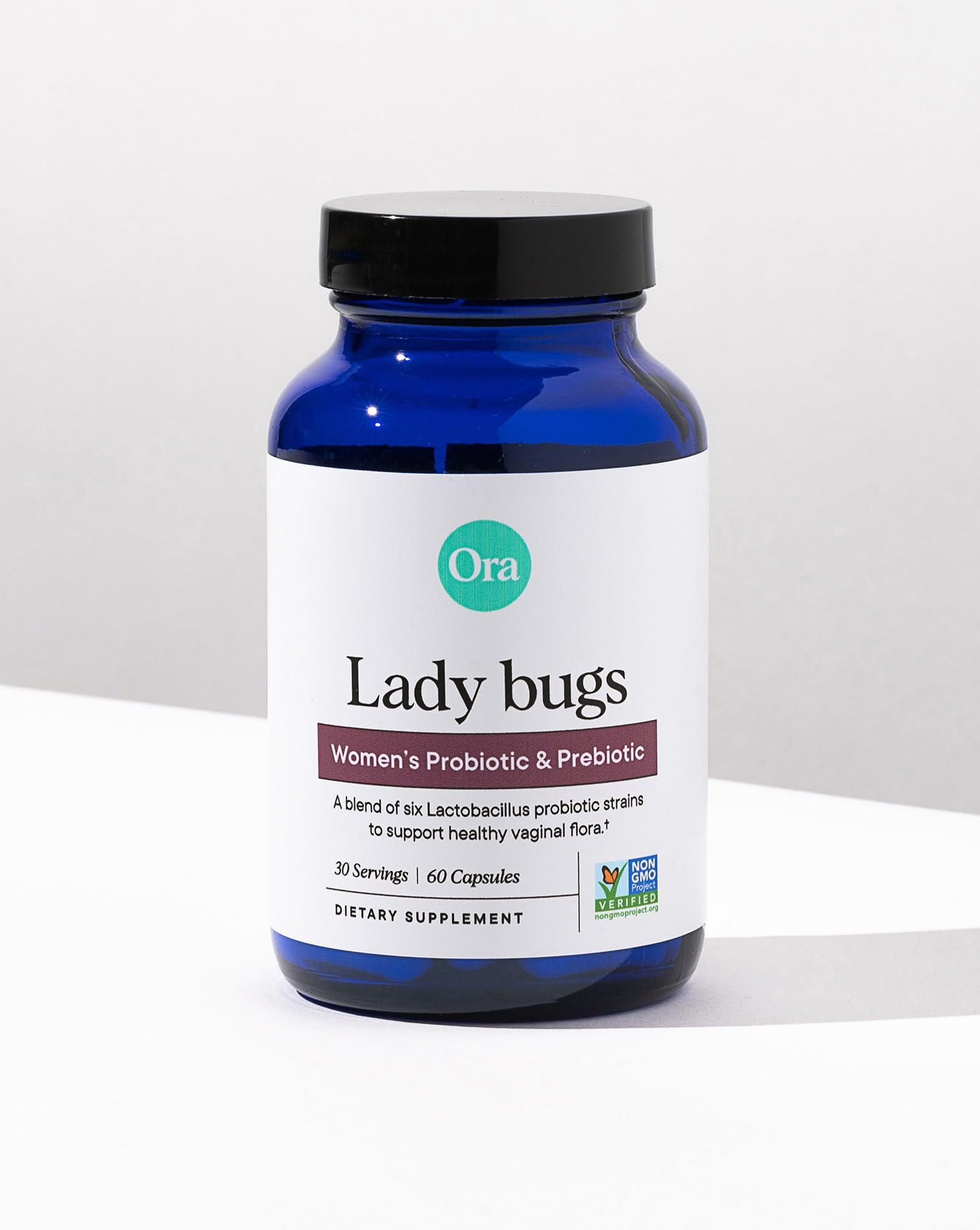 Ora Organic Prebiotics and Probiotics for Women - Lactobacillus for Vaginal and Urinary Tract Health, Contains 16 Billion CFU, 6 Strains - 1 Month Supply, 60 Vegan Probiotic Capsules - Maple Wellness Supplements