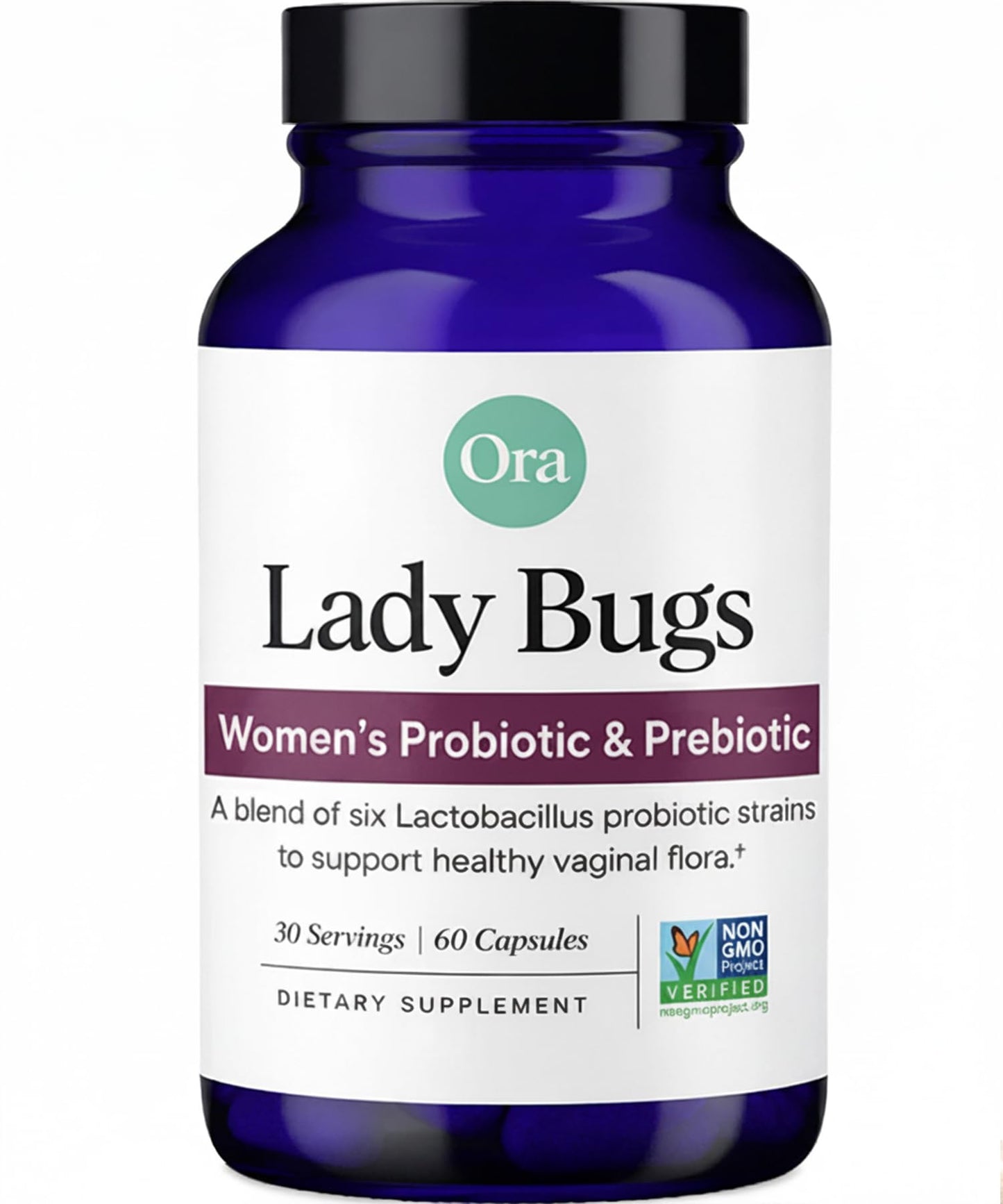 Ora Organic Probiotic for Women with L. crispatus, 6 Clinically Studied Lactobacillus Strains for Vaginal, pH & Urinary Tract Health, - Maple Wellness Supplements
