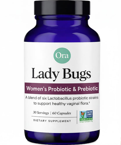 Ora Organic Probiotic for Women with L. crispatus, 6 Clinically Studied Lactobacillus Strains for Vaginal, pH & Urinary Tract Health, - Maple Wellness Supplements