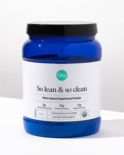 Ora Organic Protein Powder - 21g Plant-Based Protein for Women and Men Pre-Workout - Maple Wellness Supplements