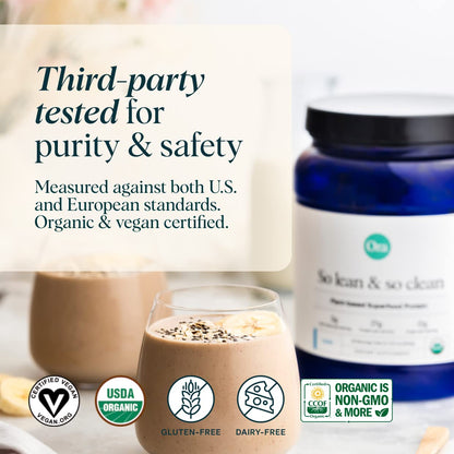 Ora Organic Protein Powder - 21g Plant-Based Protein for Women and Men Pre-Workout - Maple Wellness Supplements