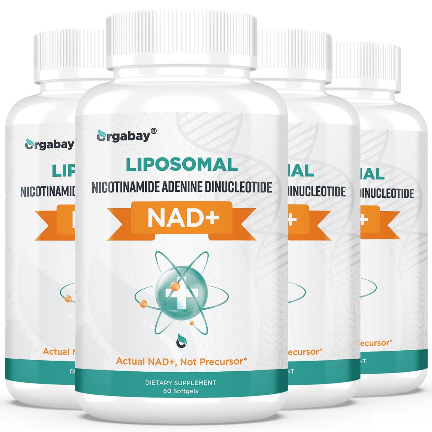 Orgabay Liposomal NAD+ Supplement 500 mg, High Absorption, Boost NAD+ with TMG 250 mg, Actual NAD Plus More Efficient Than Nicotinamide Riboside, Support Cellular Energy, Healthy Aging | 240 Softgels - Maple Wellness Supplements