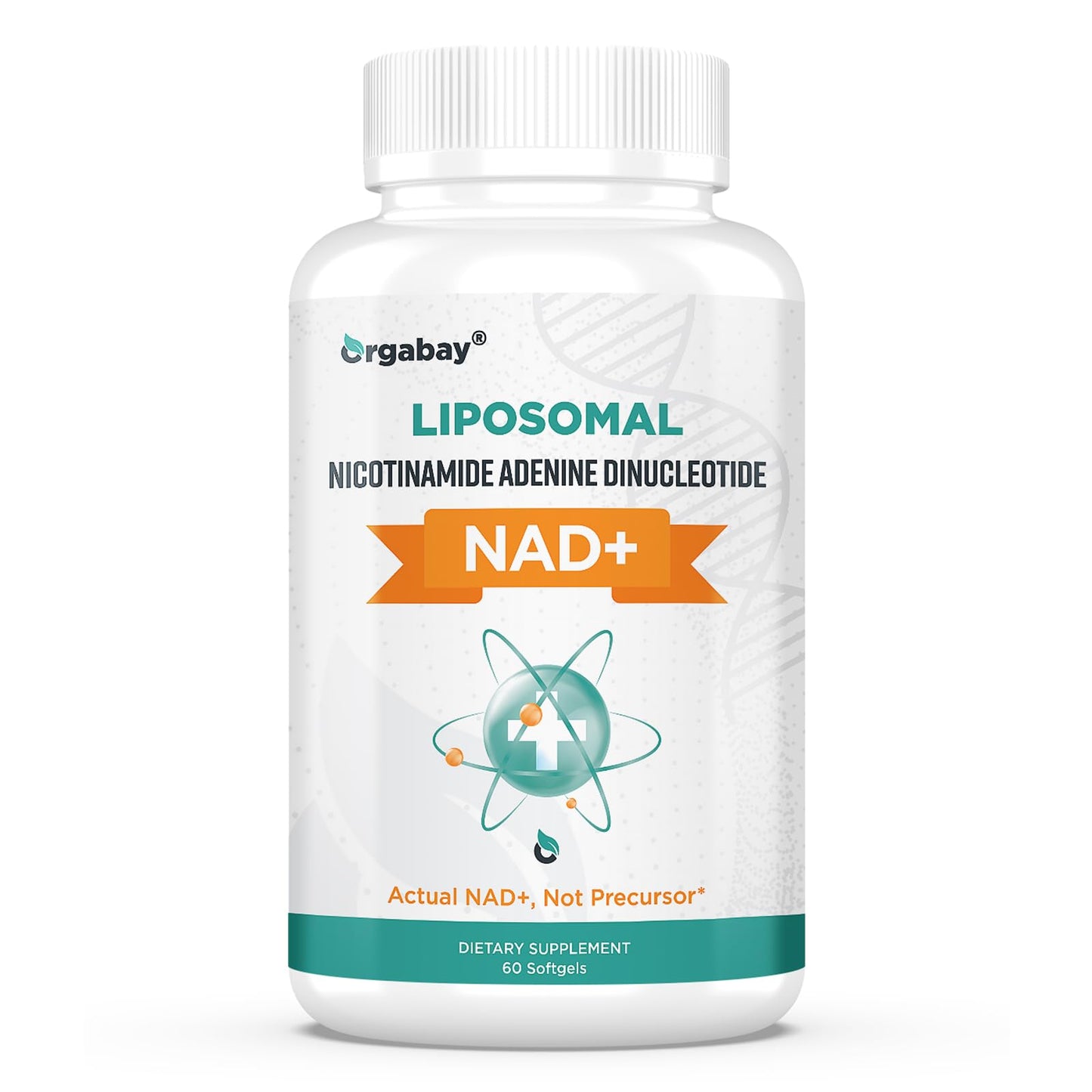Orgabay Liposomal NAD+ Supplement 500 mg, High Absorption, Boost NAD+ with TMG 250 mg, Actual NAD Plus More Efficient Than Nicotinamide Riboside, Support Cellular Energy, Healthy Aging | 60 Softgels - Maple Wellness Supplements