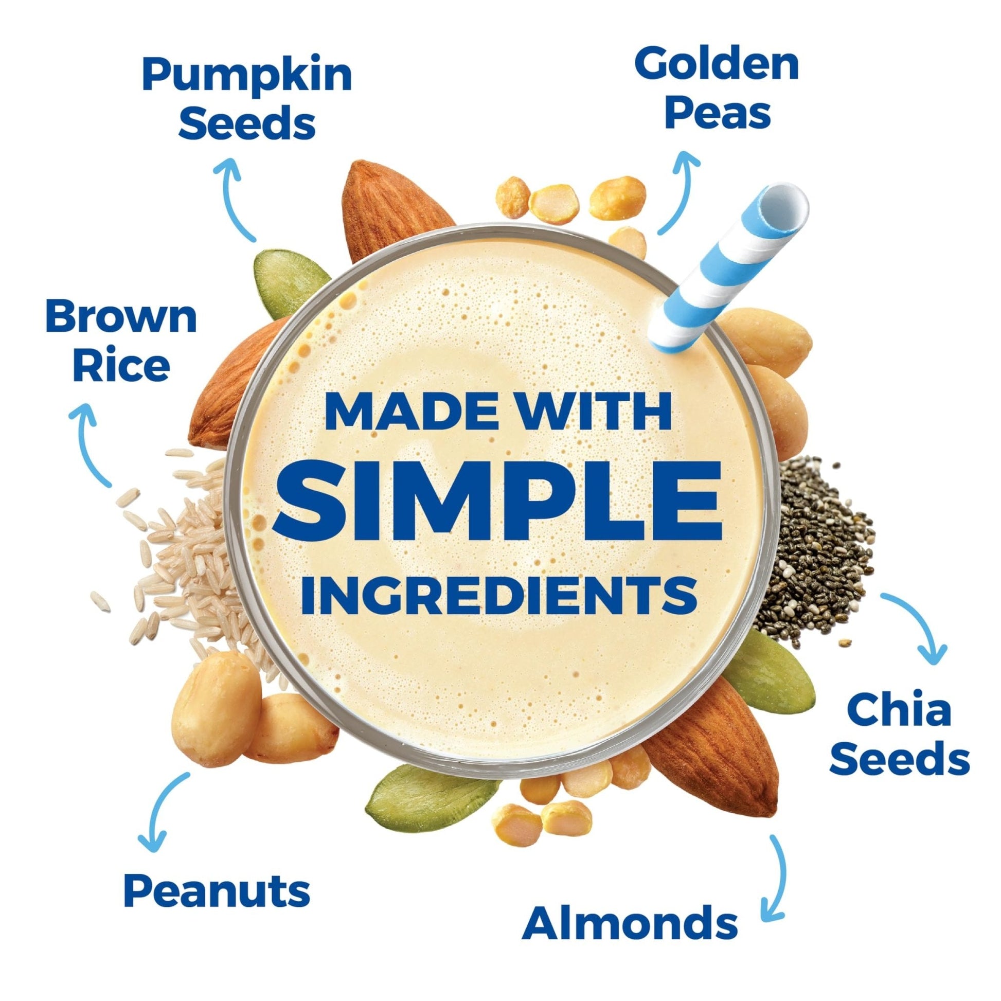 Orgain Organic Simple Vegan Protein Powder, Vanilla - 20g Plant Based Protein, Made with less Ingredients, No Artificial Sweeteners, Gluten Free, No Dairy or Lactose, 1.25 lb (Packaging May Vary) - Maple Wellness Supplements