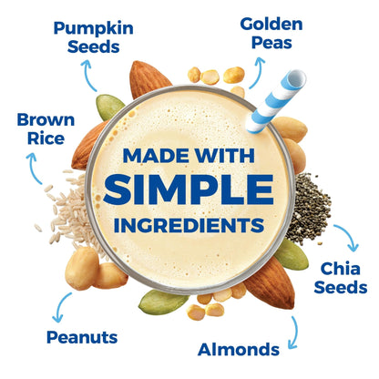 Orgain Organic Simple Vegan Protein Powder, Vanilla - 20g Plant Based Protein, Made with less Ingredients, No Artificial Sweeteners, Gluten Free, No Dairy or Lactose, 1.25 lb (Packaging May Vary) - Maple Wellness Supplements
