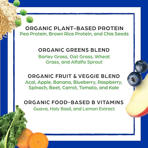 Orgain Organic Vegan Meal Replacement Protein Powder, Vanilla Bean - 20g Plant Based - Maple Wellness Supplements