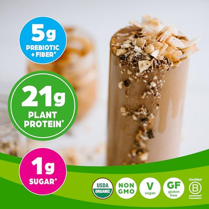 Orgain Organic Vegan Protein Powder, Chocolate Peanut Butter - 21g of Plant Based Protein - Maple Wellness Supplements