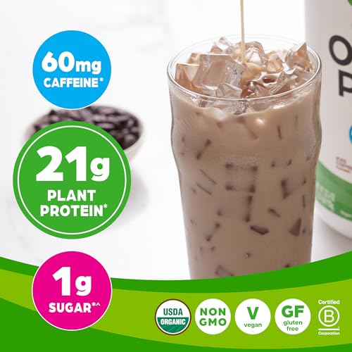 Orgain Organic Vegan Protein Powder, Iced Coffee - 21g Plant Based Protein, Gluten Free - Maple Wellness Supplements