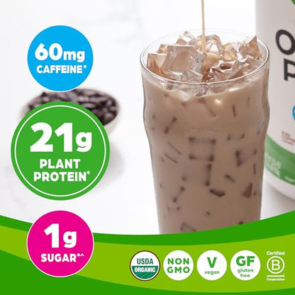 Orgain Organic Vegan Protein Powder, Iced Coffee - 21g Plant Based Protein, Gluten Free - Maple Wellness Supplements