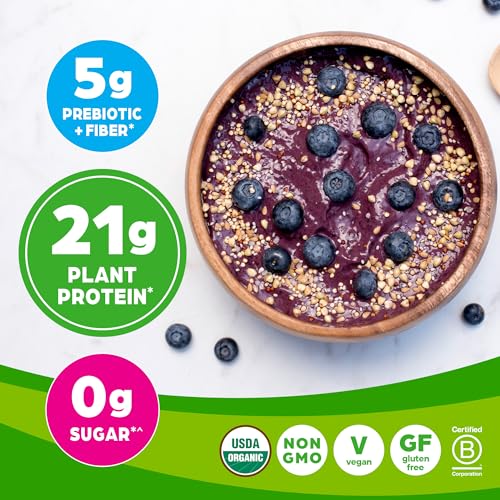 Orgain Organic Vegan Protein Powder, Vanilla Bean - 21g Plant Based Protein, Gluten Free - Maple Wellness Supplements