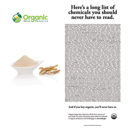 Organic Ashwagandha Root Powder - 1.10 lbs (17.64 oz) | Resealable Kraft Bag,Non-GMO, Indian Ginseng, Withania Somnifera -100% Raw from India, by SHOPOSR - Maple Wellness Supplements