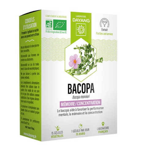 Organic Bacopa 15 capsules - DAYANG - Maple Wellness Supplements