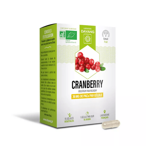 Organic Cranberry 15 capsules - DAYANG - Maple Wellness Supplements