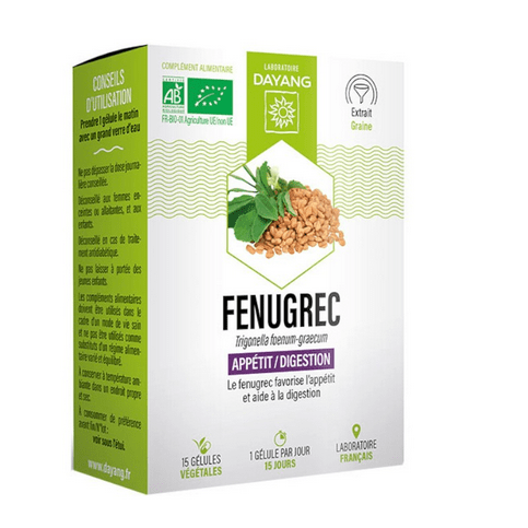 Organic Fenugreek 15 capsules - DAYANG - Maple Wellness Supplements