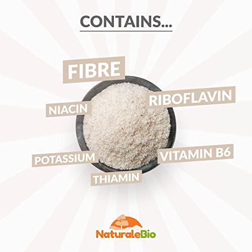 Organic Psyllium Husk - 99% Purity - 200g. Pure & Natural Psyllium Seed Husks - Maple Wellness Supplements