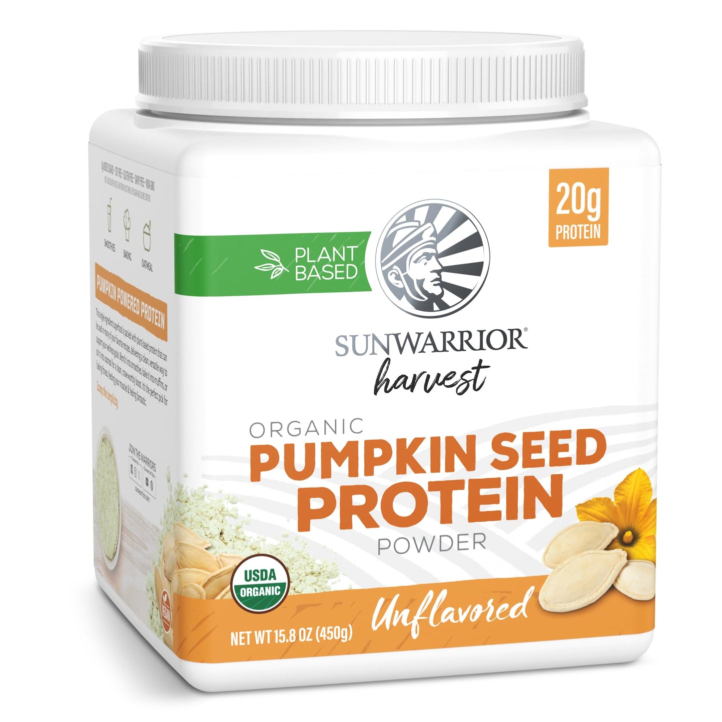Organic Pumpkin Seed Protein Powder Cold Pressed, Simple Single-Ingredient Superfood Plant-Based, Easy to Digest All 9 Essential Amino Acids Mild Flavor for Smoothies - Maple Wellness Supplements