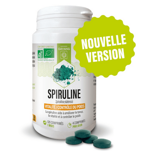 Organic Spirulina 120 tablets - DAYANG - Maple Wellness Supplements