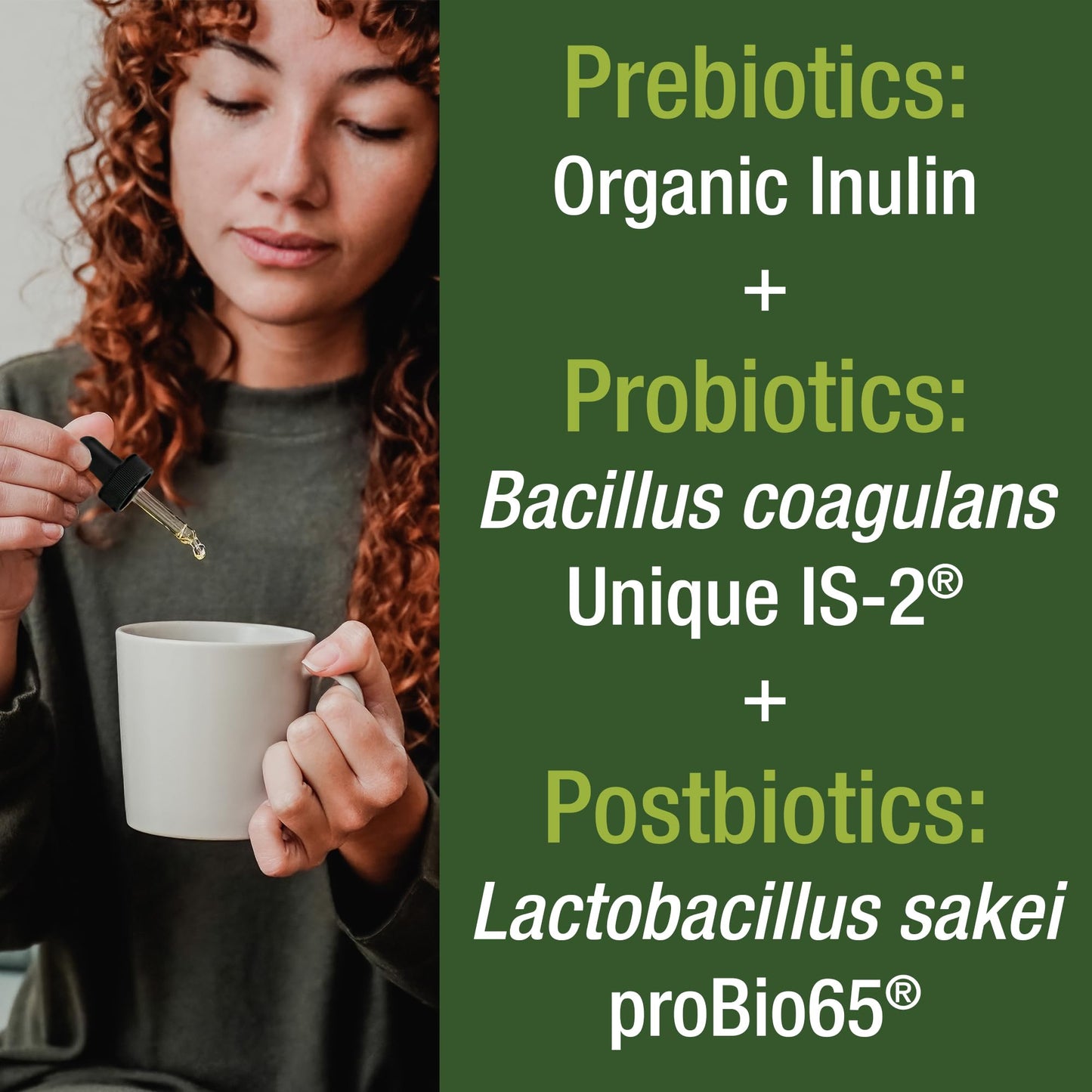 Organic Synbiotic = Prebiotics + Probiotics + Postbiotics 3-in-1 Supplement for Women, Men, & Kids. Pre, Pro, & Post Biotics Liquid Drops for Gut + Microbiome Balance. Made in USA, Vegan, Zero Sugar - Maple Wellness Supplements
