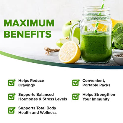 Organifi: GO Packs - Green Juice - Organic Superfood Supplement Powder - 30 Count - Maple Wellness Supplements