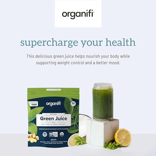 Organifi Green Juice - Organic Superfood Powder - 180-Day Supply - Organic Vegan Green - Maple Wellness Supplements