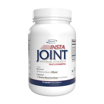 Ostinol Insta Joint Maximum Strength – Advanced Joint Support Capsules with Cyplexinol®, Maxicuma®, ApresFlex® & Boswellia – Supports Cartilage, Flexibility & Mobility – 72 Capsules - Maple Wellness Supplements