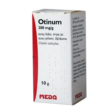 Otinum ear drops, 200 mg/g, 10 ml - Ear Inflammation, Pain - Maple Wellness Supplements