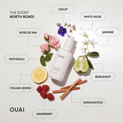 OUAI Anti Frizz Cream - Moisturizing Hair Cream with Frizz Control & Heat Protection - Provides Lasting Hydration with Jackfruit & Beetroot Extract - Paraben, Phthalate & Sulfate Free (6 oz) - Maple Wellness Supplements