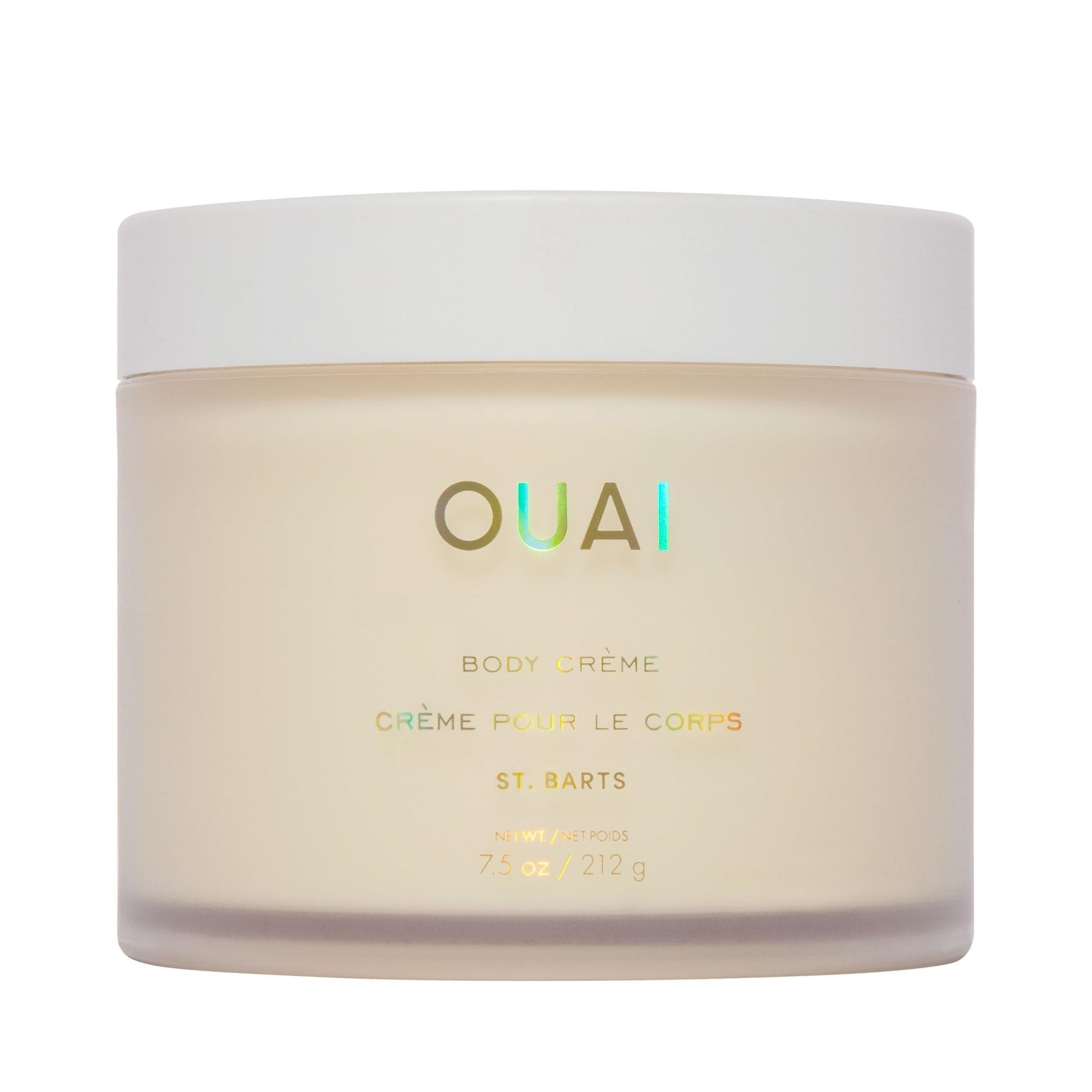 OUAI Body Cream, St. Barts - Hydrating Whipped Body Cream with Cupuaçu Butter, Coconut Oil and Squalane - Softens Skin and Delivers Healthy-Looking Glow - Sulfate-Free Skin Care (7.5 Oz) - Maple Wellness Supplements