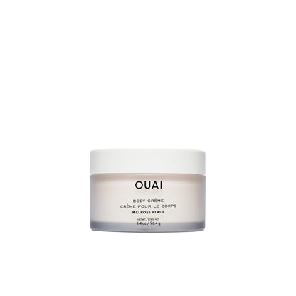 OUAI Body Cream Travel Size, Melrose Place - Hydrating Whipped Body Cream with Cupuaçu Butter, Coconut Oil & Squalane - Softens Skin and Delivers Healthy-Looking Glow - Sulfate Free Skin Care (3.4 Oz) - Maple Wellness Supplements