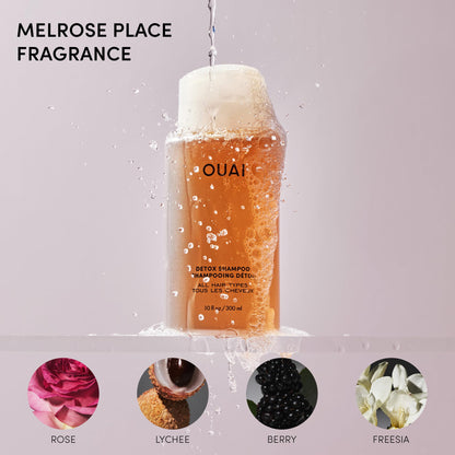 OUAI Detox Shampoo & Fine Hair Conditioner Bundle - Clarifying Shampoo for Build Up, Dirt, Oil, Product and Hard Water & Volumizing Conditioner for Fine Hair (2 Count) - Maple Wellness Supplements
