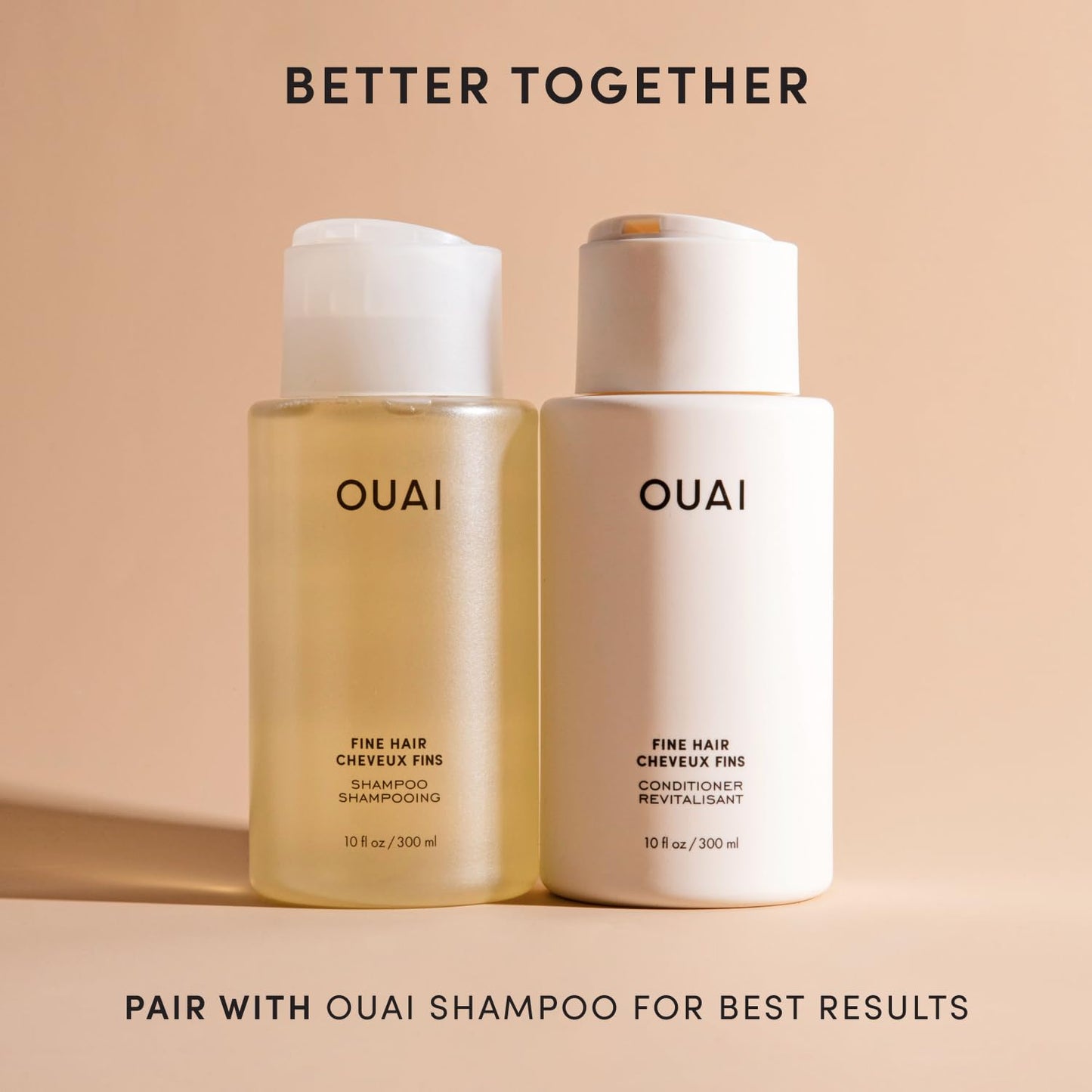 OUAI Fine Hair Conditioner Refill - Volumizing Conditioner Made with Keratin, Biotin and Chia Seed Oil - Adds Softness, Bounce and Volume - Free from Parabens, Sulfates, and Phthalates (32 Oz) - Maple Wellness Supplements