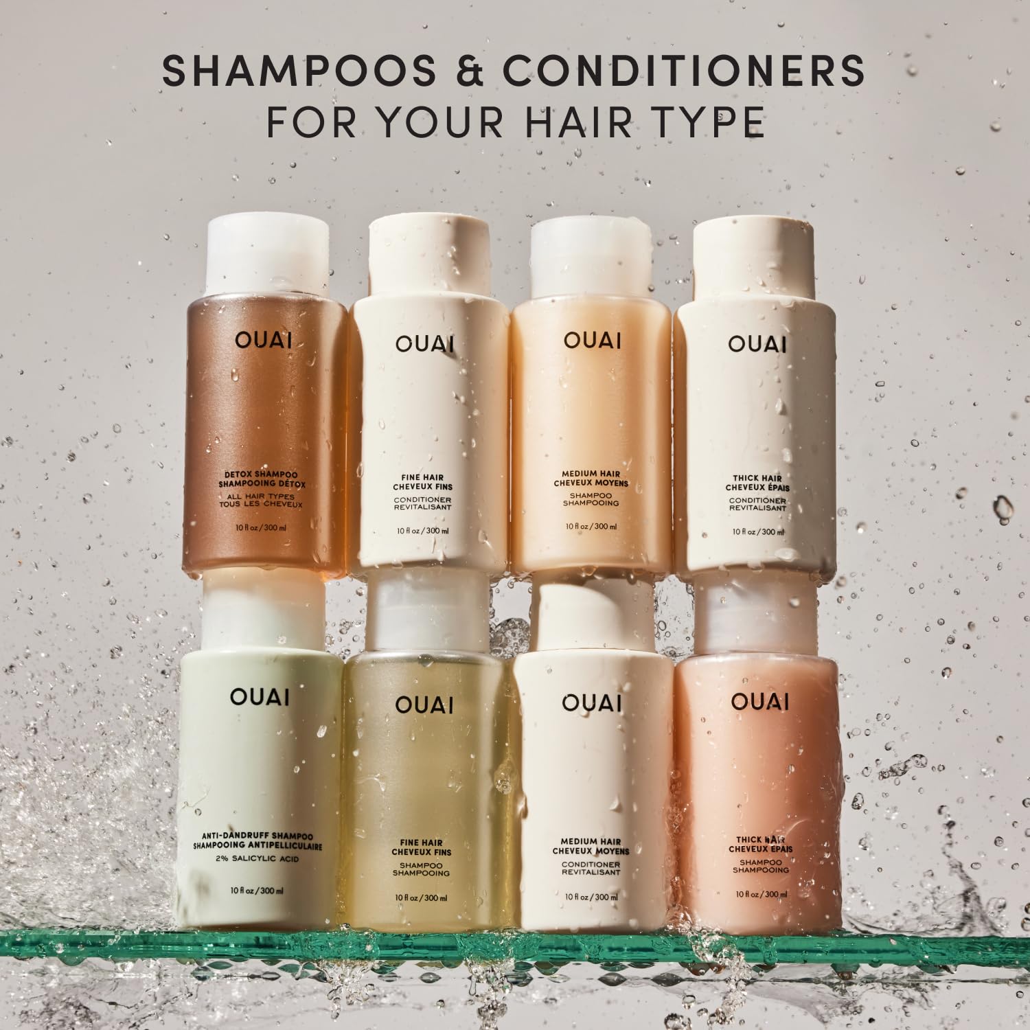 OUAI Fine Hair Conditioner - Volumizing Conditioner for Fine Hair Made with Keratin, Biotin and Chia Seed Oil - Adds Softness, Bounce and Volume - Free from Parabens, Sulfates, and Phthalates (10 Oz) - Maple Wellness Supplements